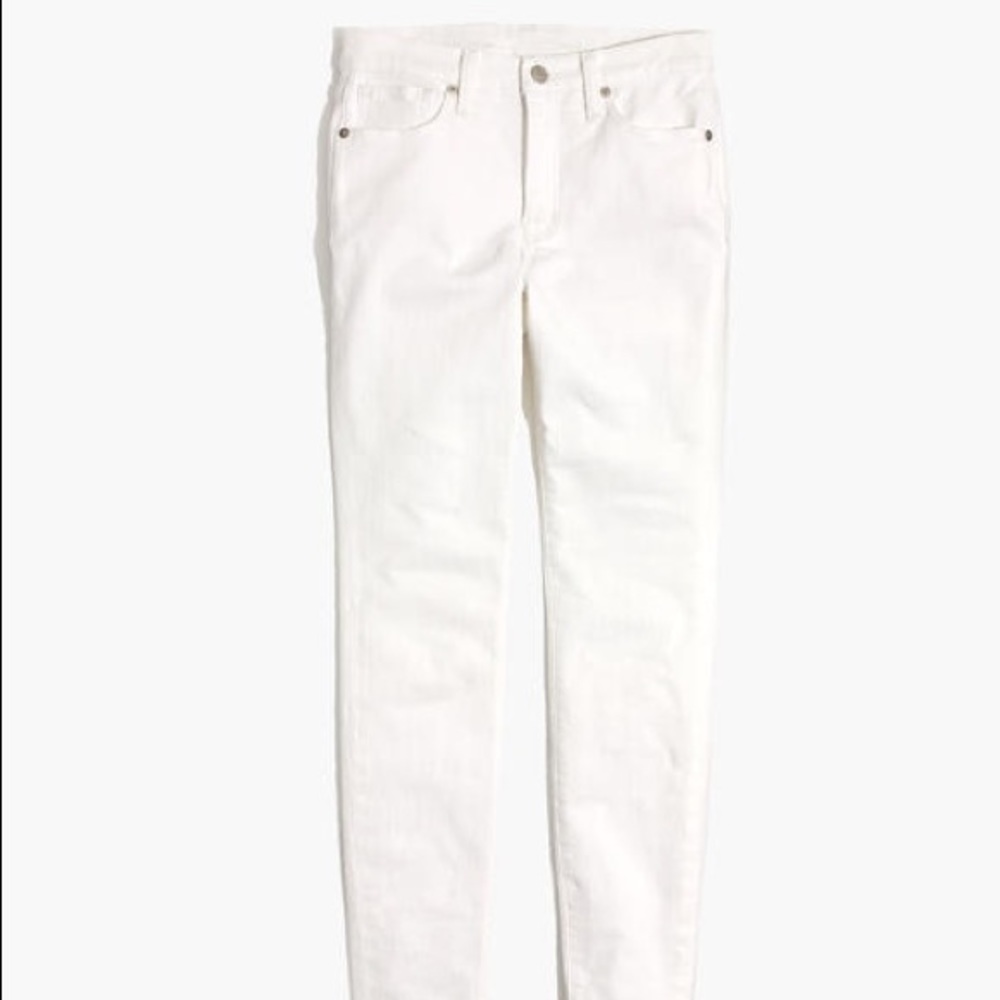 Madewell High Rise Skinny Jeans - White, 27